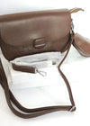 Imported Cross Body Bag With Mini Pouch (Brown)