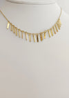 Gold Plated Bar Charm Choker