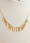 Gold Plated Bar Charm Choker