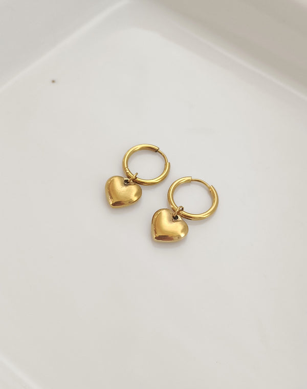Drop Heart Hoops