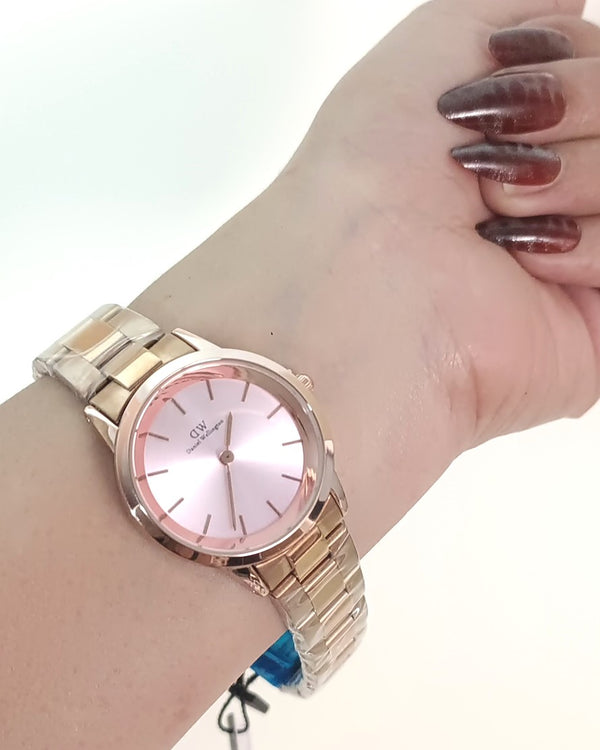 Stunning Pink Dial Stainless Steel Watch