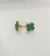 Green Clover Dotted Stud Earrings