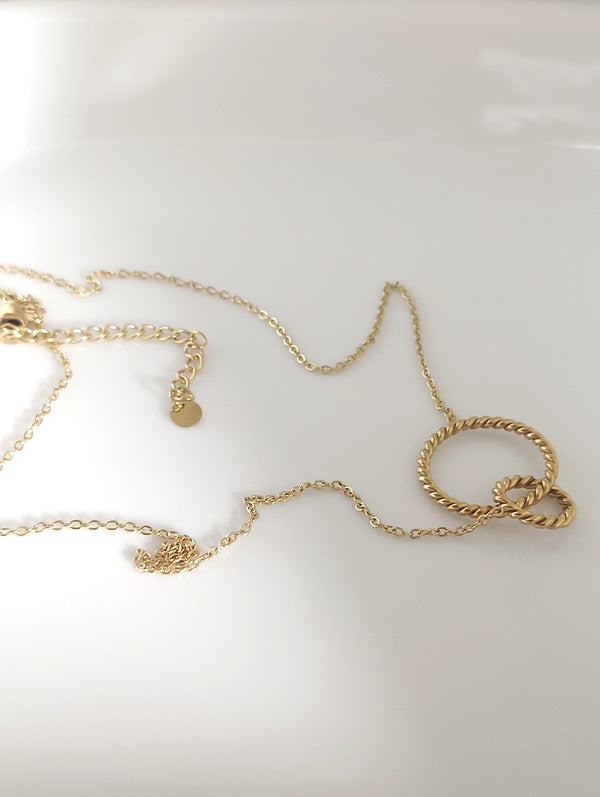 Double Ring Pendant Chain