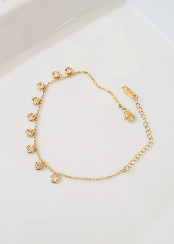 Zirconia Charm Bracelet