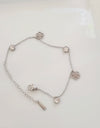 Love Clover Silver Charm Bracelet
