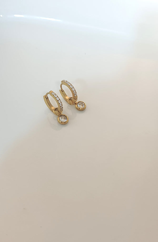 Mini Diamond Drop Earrings