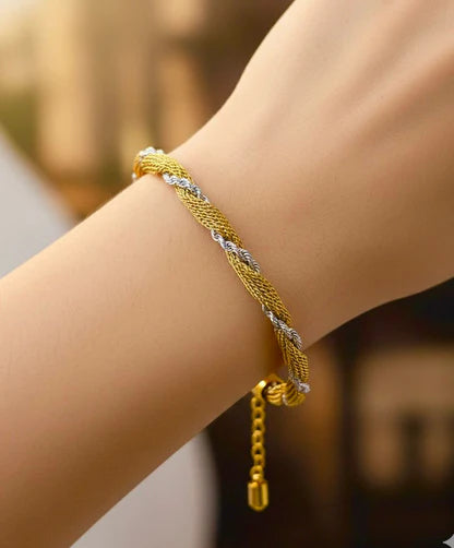 Two tone Rope Bracelet