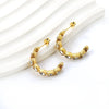 Water Proof Cubic Zirconia Gold Plated Earrings