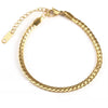 Gold Plated Necklace & Bracelet Set | Stainless Steel | Water Proof | Anti Tarnish