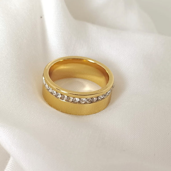 Eternal Luxe Gold-Plated Steel Ring | Stainless Steel