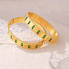 Ever Green Emerald Bangle – Timeless Elegance in Every Shade of Green