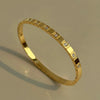 Clemency Diamond Studded Bangle - Stainless Steel & Water Proof