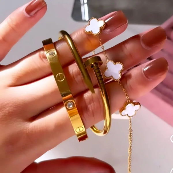 Stainless Steel Luxuary Stack Set | Water Proof