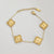 Premium Clover Gold ( Big Motif ) Bracelet | Water Proof | Stainless Steel | 18K Gold Plated