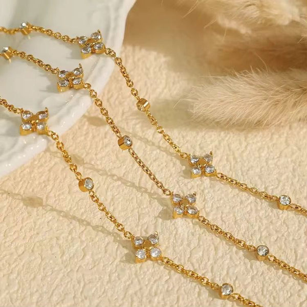 Floral Bracelet | Stainless Steel