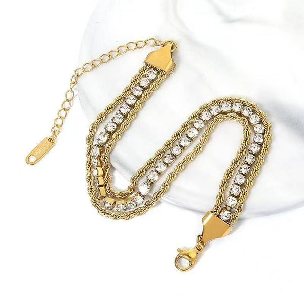 Twisted Zirconia Bracelet