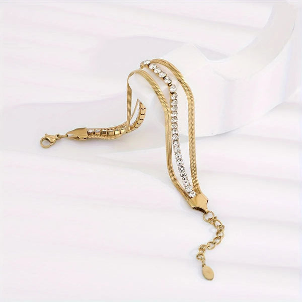Zirconia Snake Bracelet