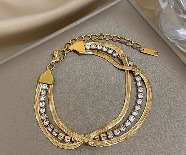 Zirconia Snake Bracelet