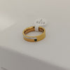Zirconia Designer Crown Ring | Stainless Steel