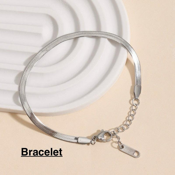 Silver Snake Chain Bracelet