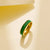 Emerald Gold Ring | Stainless Steel