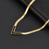 Golden Gilded V Chain Black | Stainless Steel