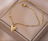 Zirconia Heart Anklet