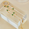 Green Heart Hand Chain