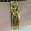 Heritage Cut-Work Gold Bangle