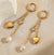 Pearl Heart Earrings