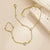 Minimal Zirconia Heart Hand Chain | Water Proof | Gold Plated
