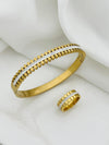 Celestial Crown Bangle + Ring Set