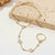 White Zircon Heart Hand Chain | Stainless Steel