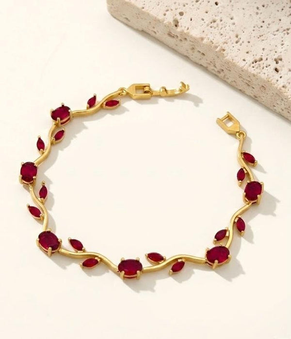 Tulip Bracelet | Maroon