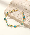 Aqua Tulip Bracelet
