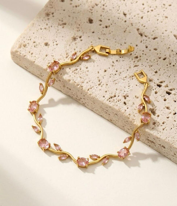 Pink Tulip Bracelet
