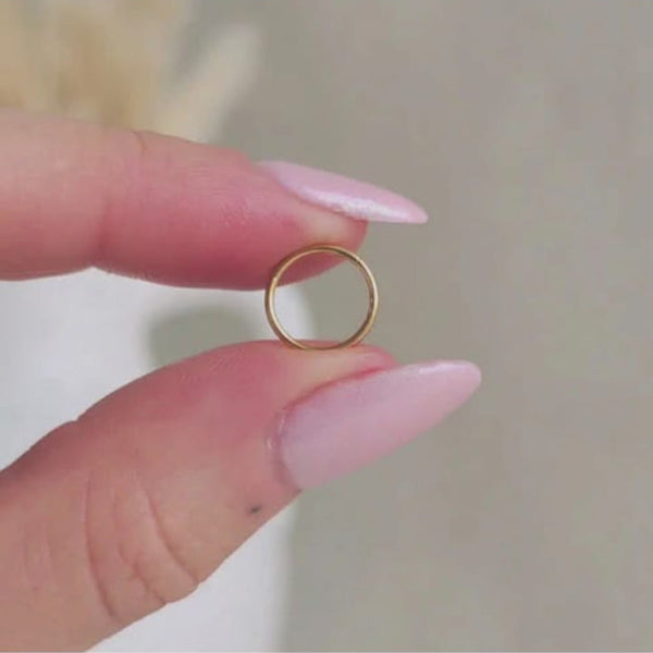 21 karat Stainless Steel Nose Pin & Hoop Bali