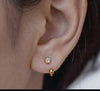 Zircon 21 Karat Stainless Steel Nose Pin & Bali