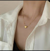3D Heart Necklace | Stainless Steel | Water Proof | Gold Plated