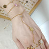 Zircon Flower Link Hand Chain