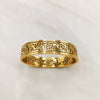 Heritage Cut-Work Gold Bangle
