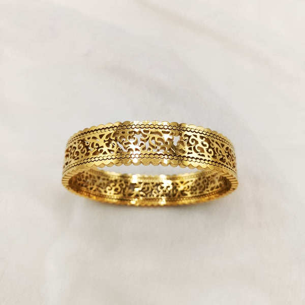 Heritage Cut-Work Gold Bangle