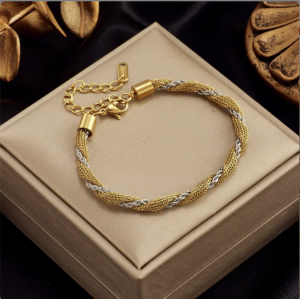 Two tone Rope Bracelet