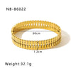Golden Essence | Premium Stainless Steel Bangle | 18K gold-plated Titanium Steel | Water Proof