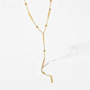 Aurora Lariat Necklace - Implant Grade Titanium Waterproof, Non Tarnish