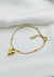 Gold Plated Heart Shape Bracelet | Water Proof | Premium Quality | Daily Wear