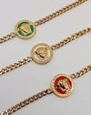 New Fashion Golden Chain Link Bracelet for Women, Girls Red
