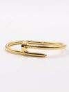 Stainless Steel Designer Luxury Nail Bangle(Silver & Golden)