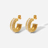 Bold Luxe Hoop 18k Gold Earrings