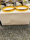Brand inspired 21 karat gold plated stainless (kara) bangles